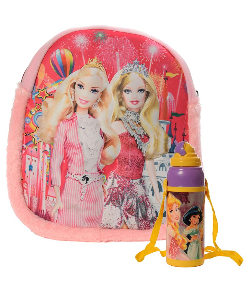 Barbie 3D Bag with Water Bottle