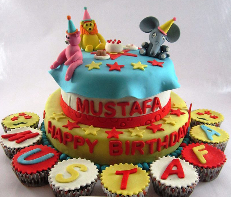 Jungle Cartoon Theme Cake (8lbs) 