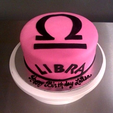 Libra Zodiac Cake