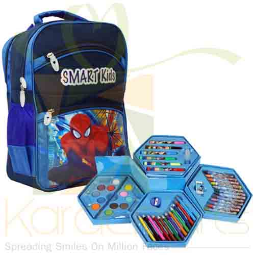 School Bag With Art Set For Boy