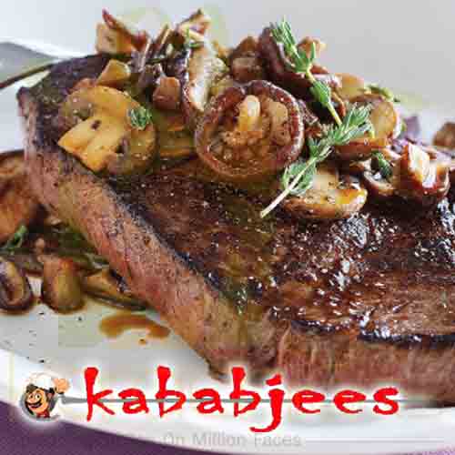 Beef Mushroom Steak Kababjees