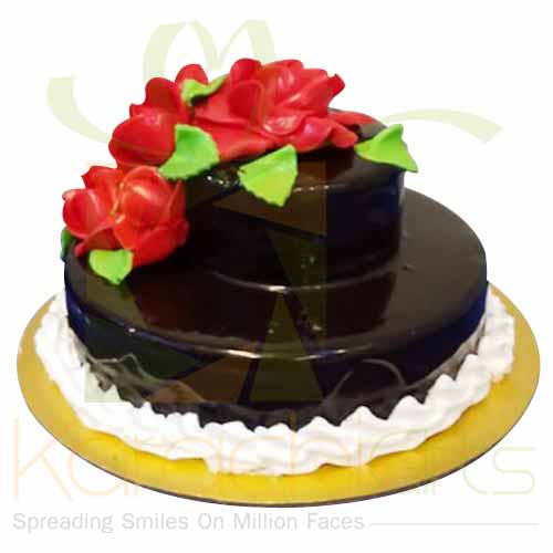 2 Tier Chocolate Cake 5lbs-Blue Ribbon