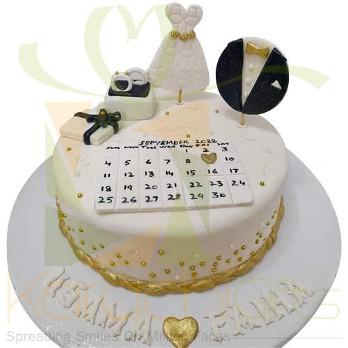 Wedding Calendar Cake - 5Lbs