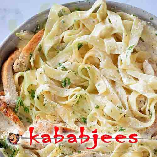 Chicken Alfredo Kababjees