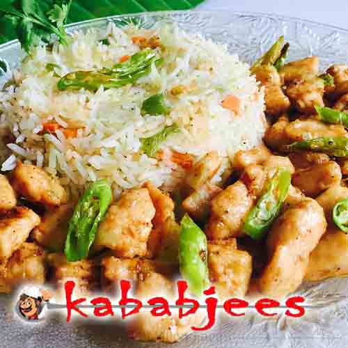 Chicken Chilli With Rice Kababjees