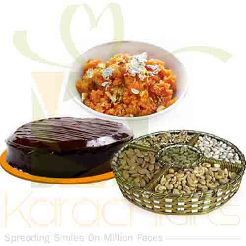 Halwa Cake And Dry Fruit