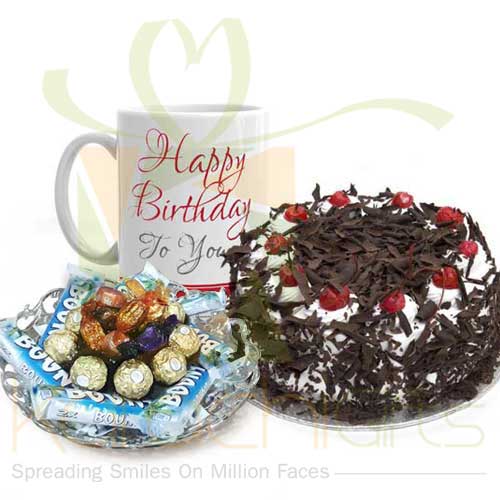 Cake Mug And Choc Tray