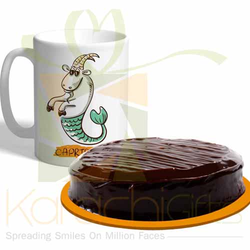 Capricorn Mug With Cake