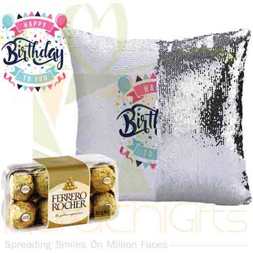 Birthday Magic Cushion With Ferrero
