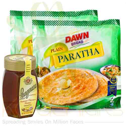 Honey With Frozen Paratha