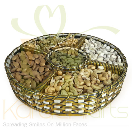 Dry Fruits Basket (Golden)