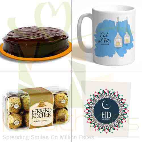 Card Chocolates Mug Cake For Eid