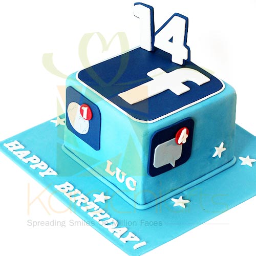 Facebook Theme Cake 5lbs