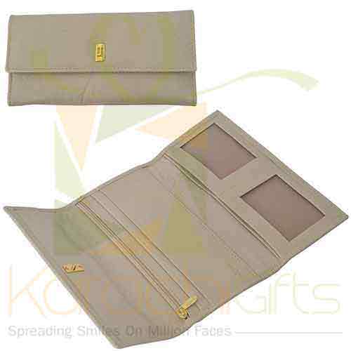 Soft Leather Wallet Off White