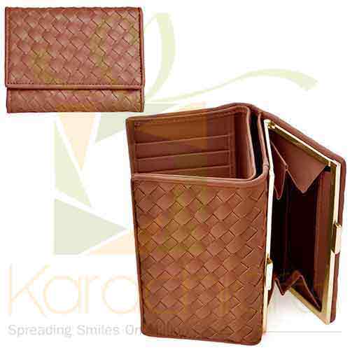 Tan Woven Wallet