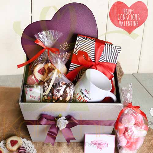 Celebration Of Love Leather Hamper  By Lals