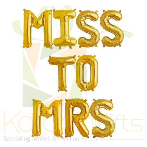 Miss To Mrs Balloon