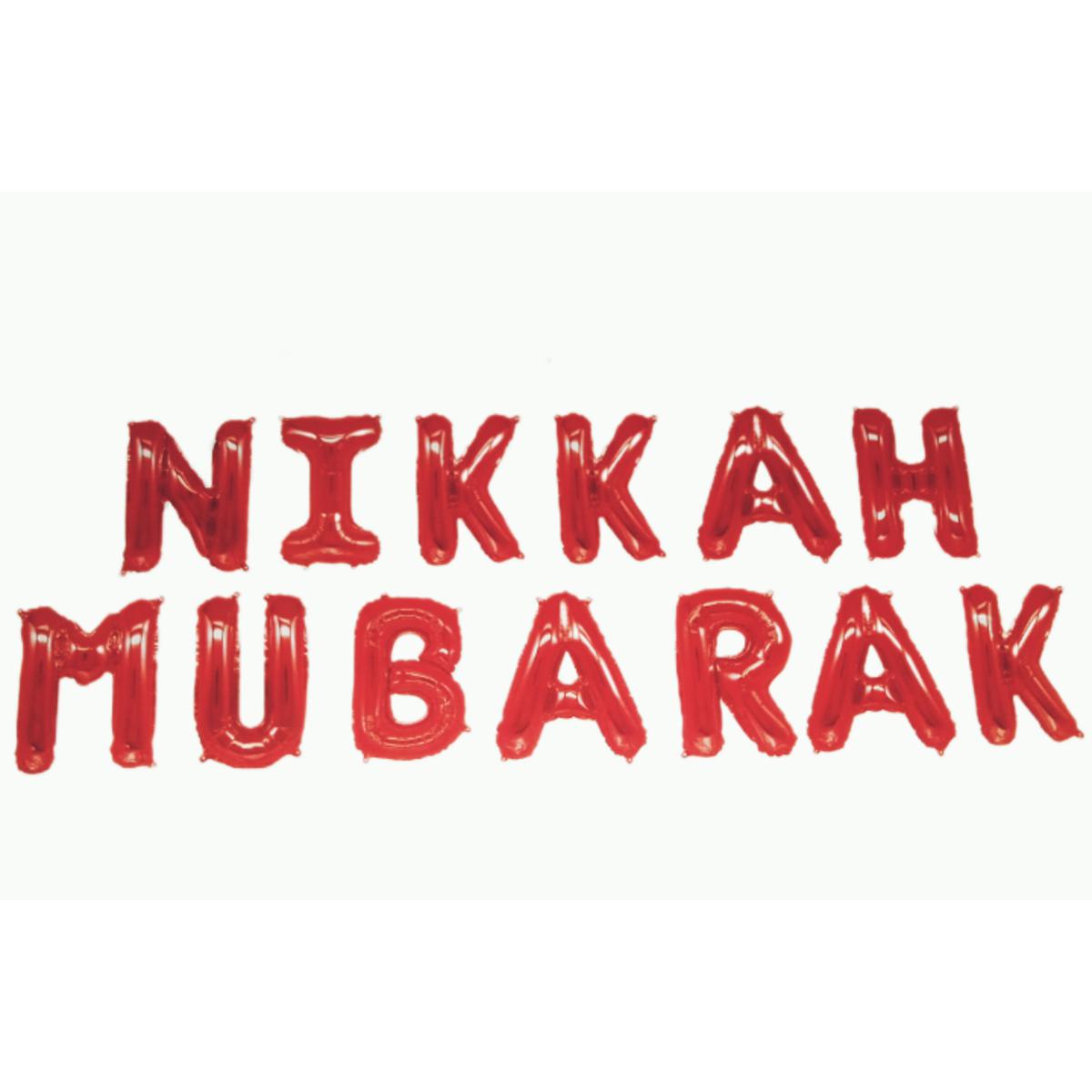 Nikkah Mubarak Balloon Set