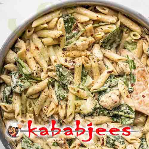 Pesto Chicken Pasta Kababjees