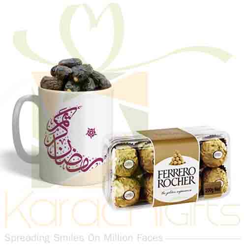 Dates Mug With Ferrero Rocher