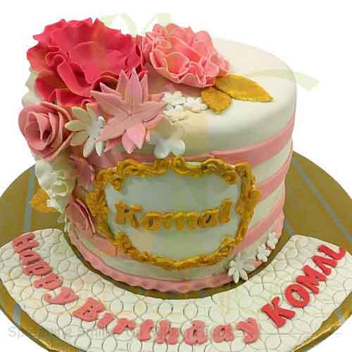 Floral Birthday Cake - 6 lbs