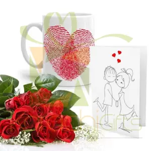 Roses With Mug n Card