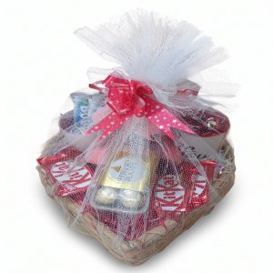Chocolate Heart Basket