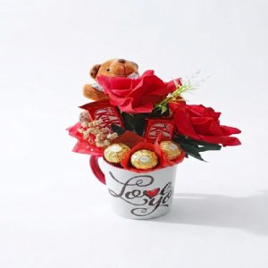 Sweet Romance Bouquet Mug