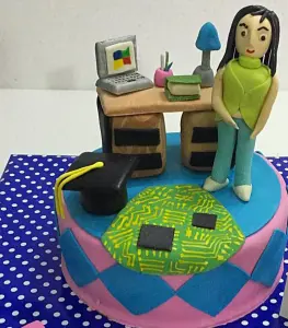Software Engineer Girl Cake (5 lbs)