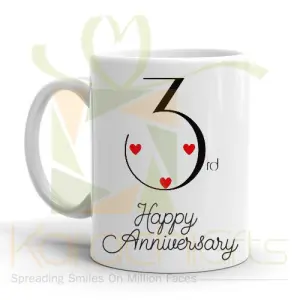 3rd Happy Anniversary Mug
