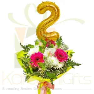 Number Balloon Bouquet (Single Number)