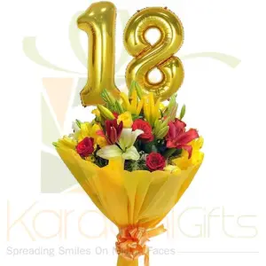 Number Balloon Bouquet (Double Number)