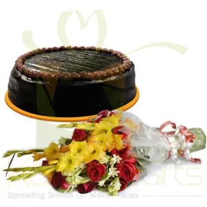 Choco Cake With Flowers