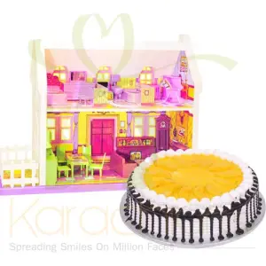 Doll House With Mango Cake