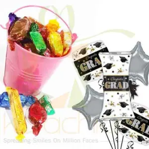 Grad Balloons With Choc Bucket