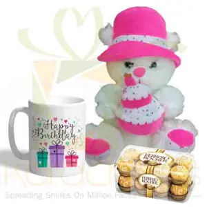Chocs Mug And Birthday Bear