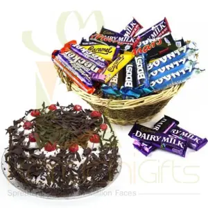 Cake With Choco Basket
