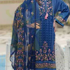 3 PC LSV15 By Gul Ahmed-Unstitched