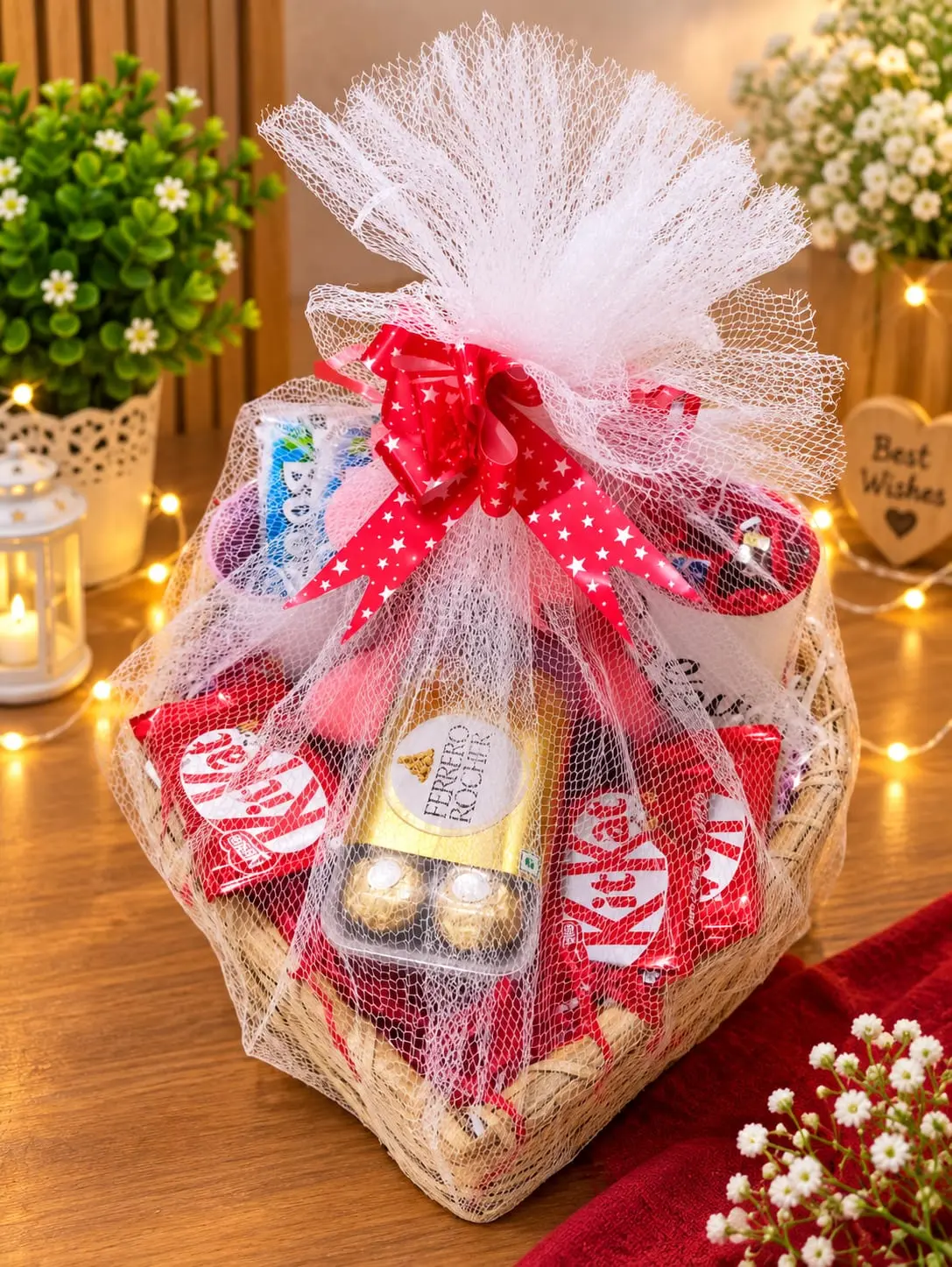 Chocolate Heart Basket