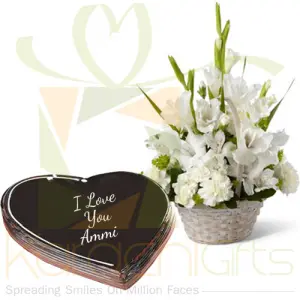 Glads And Heart Cake For Ammi