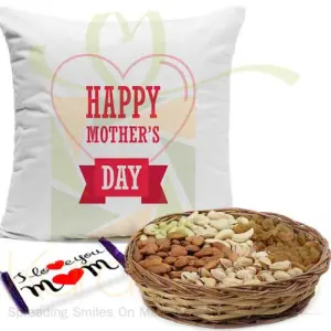Cushion With Dry Fruits And Love Choc
