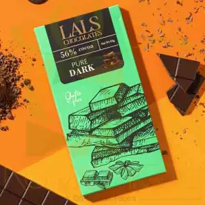 Pure Dark Chocolate 2 Bars Lals
