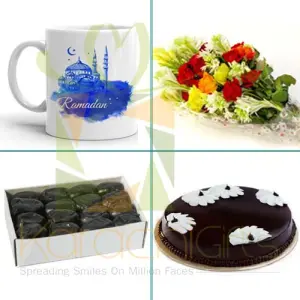 Cake Mug Flowers Dates