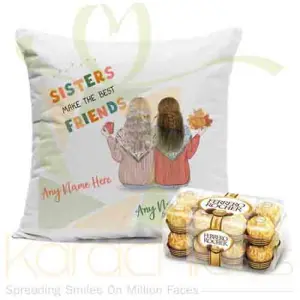 Sister Cushion With Ferrero Rocher