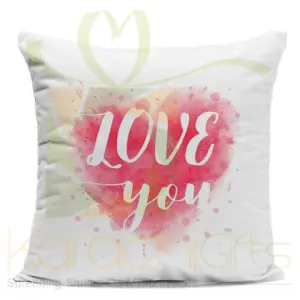 Pink Heart Love Cushion