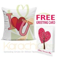 Love Cushion With Free Card