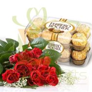 Roses With Ferrero Rochers