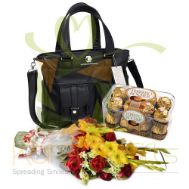 Flowers Chocs n Bag