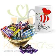 Love Mug With Choco Basket