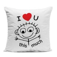 I Love You This Much Cushion